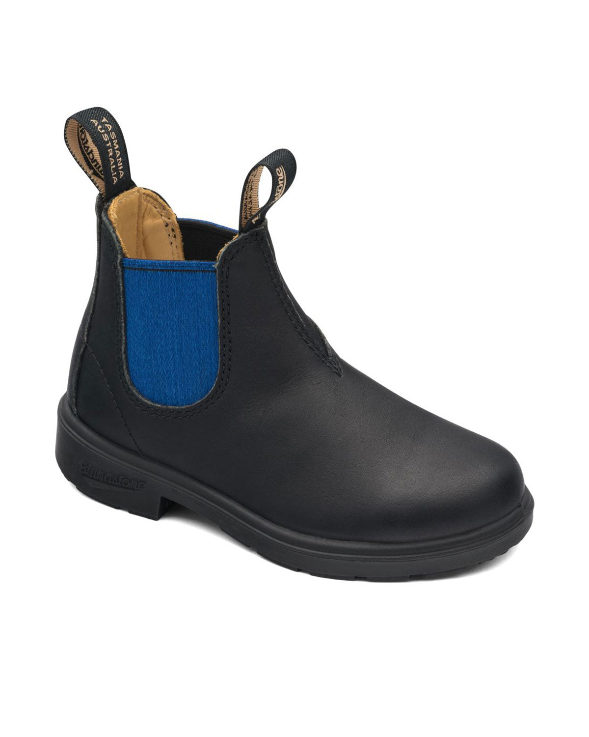 Blundstones Kids 580 Black mit blauem Einsatz Pantine und die