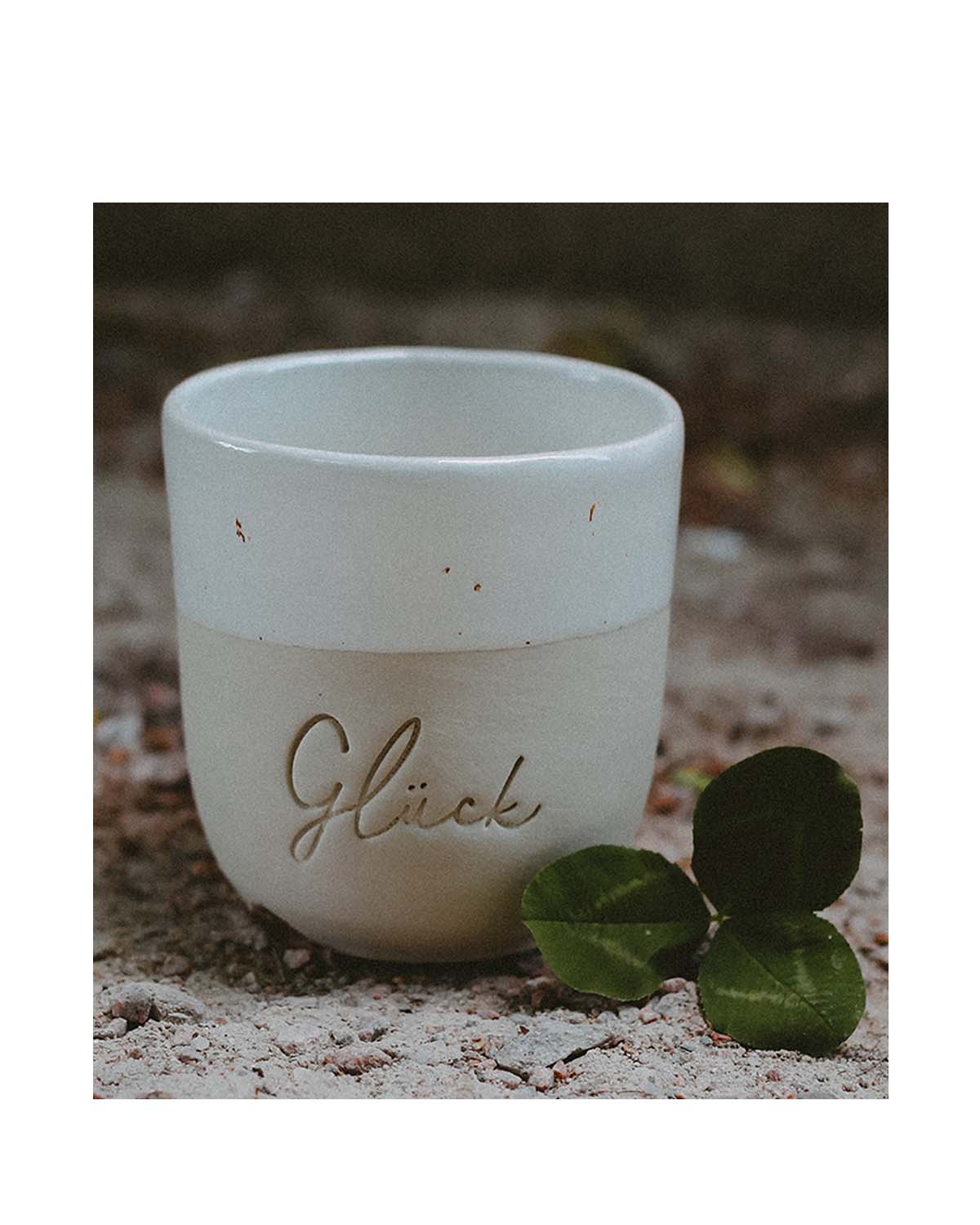 Eulenschnitt Becher Glück