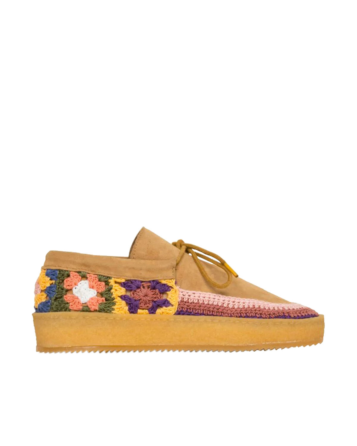 Laidback London Komo Crepe Saffron Suede