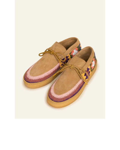 Laidback London Komo Crepe Saffron Suede