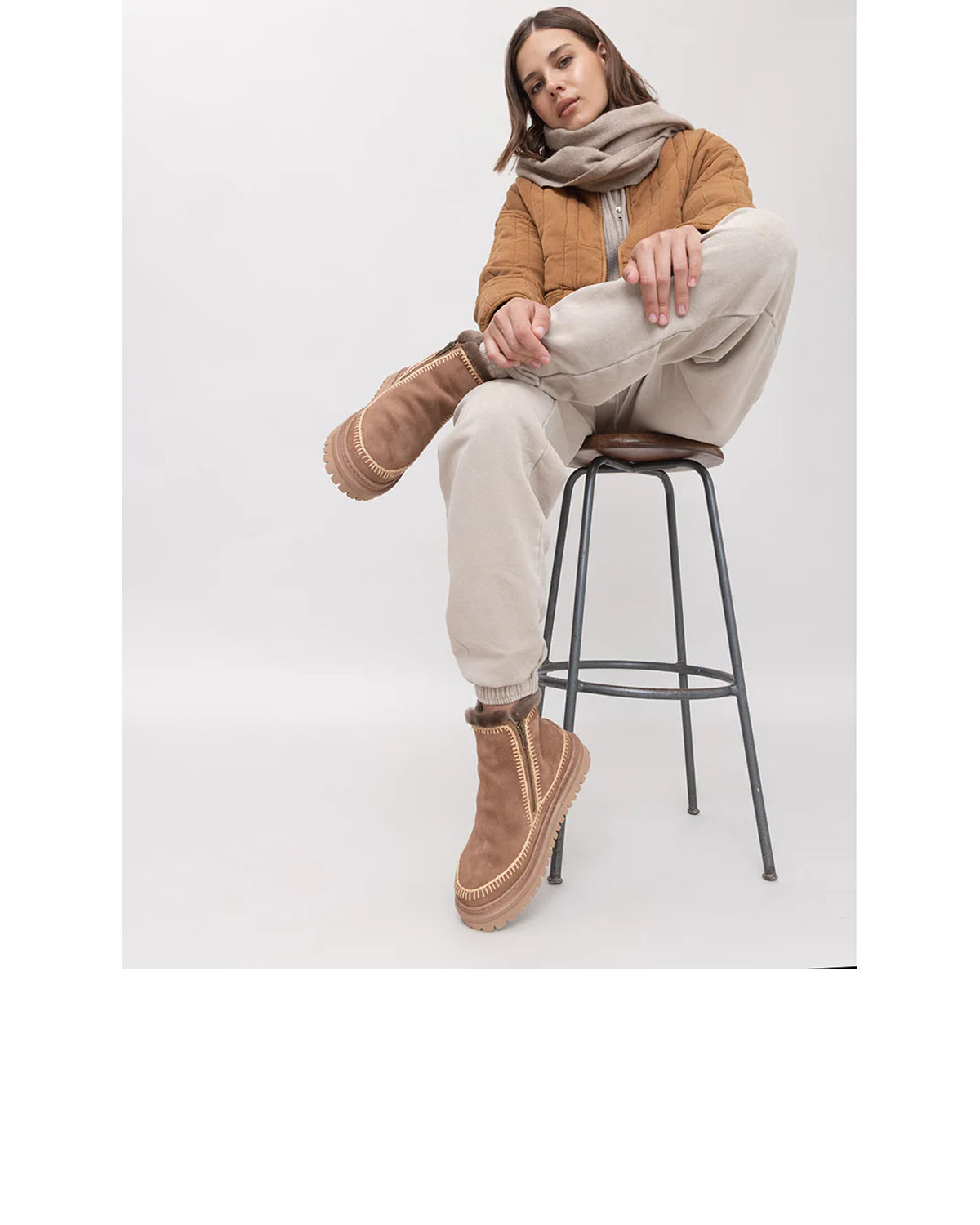 Laidback London Setsu 4.0 Crochet Camel Suede