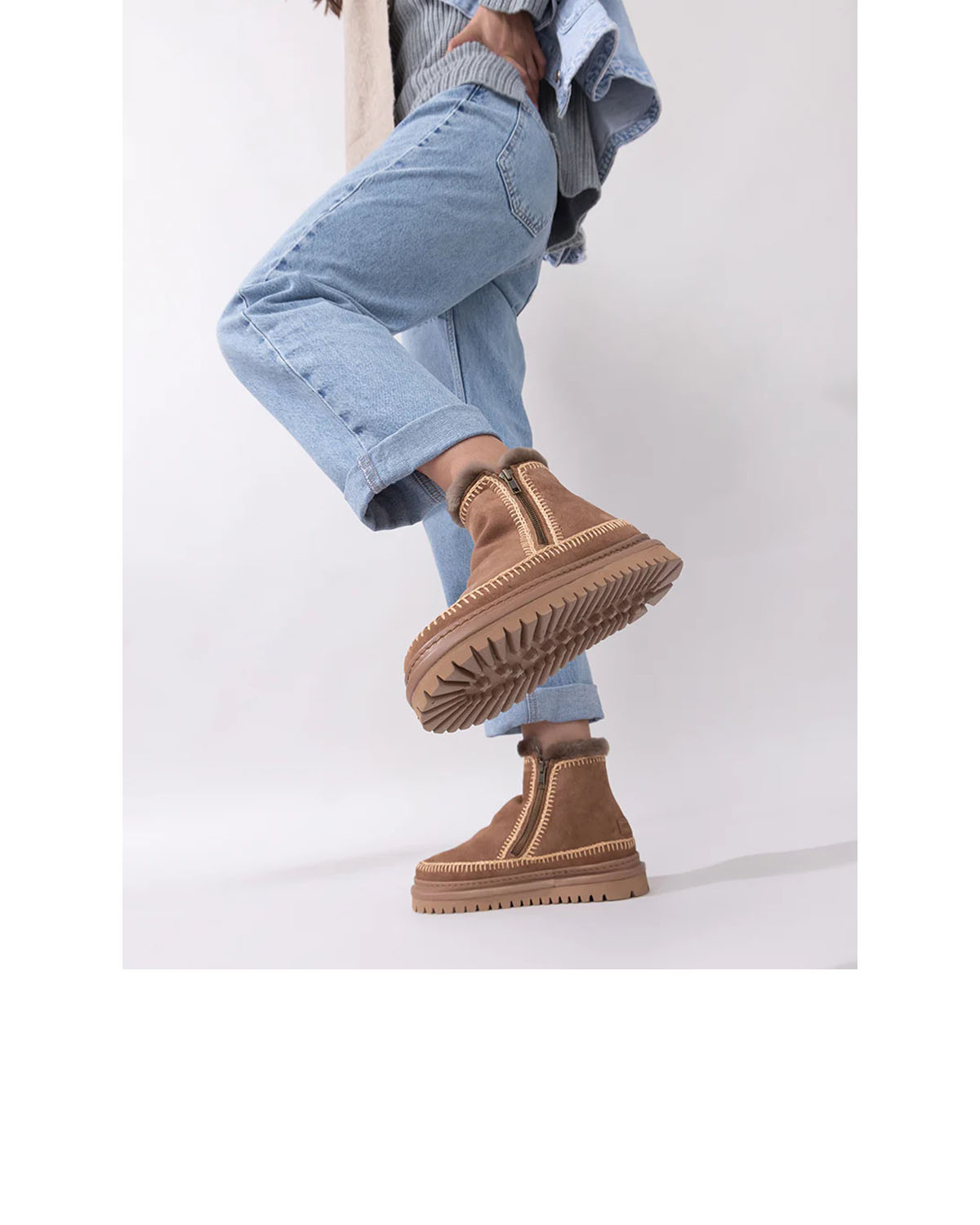 Laidback London Setsu 4.0 Crochet Camel Suede