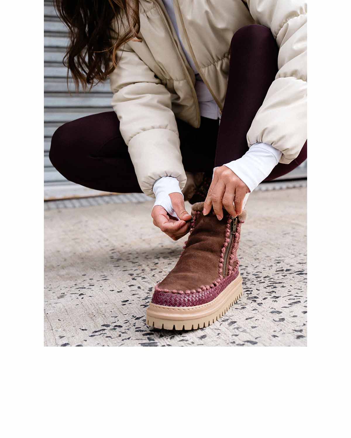 Laidback London Setsu 4.0 Floral Choc Suede