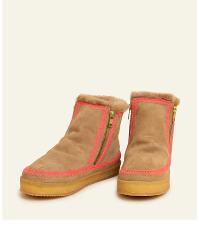 Laidback London Setsu Crochet Crepe Saffron