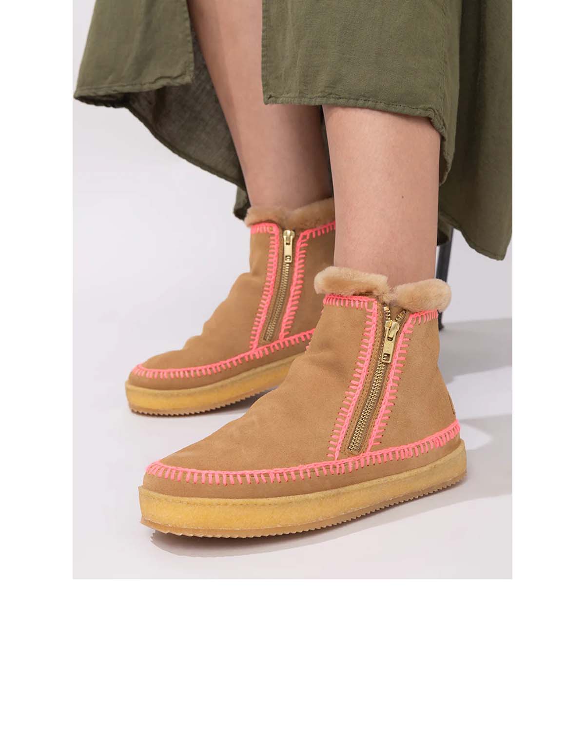 Laidback London Setsu Crochet Crepe Saffron